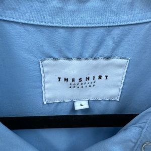 The Shirt dress by Rochelle Behrens.  Light blue: large